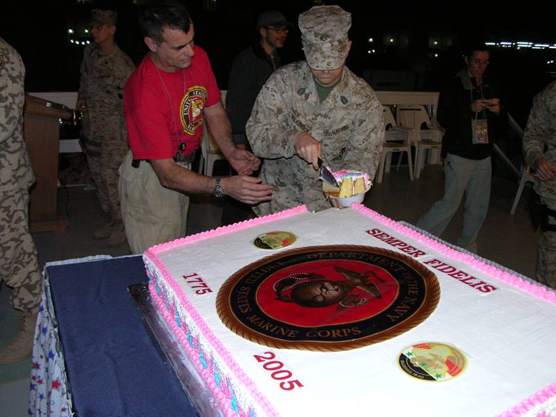 usmc birthday cake